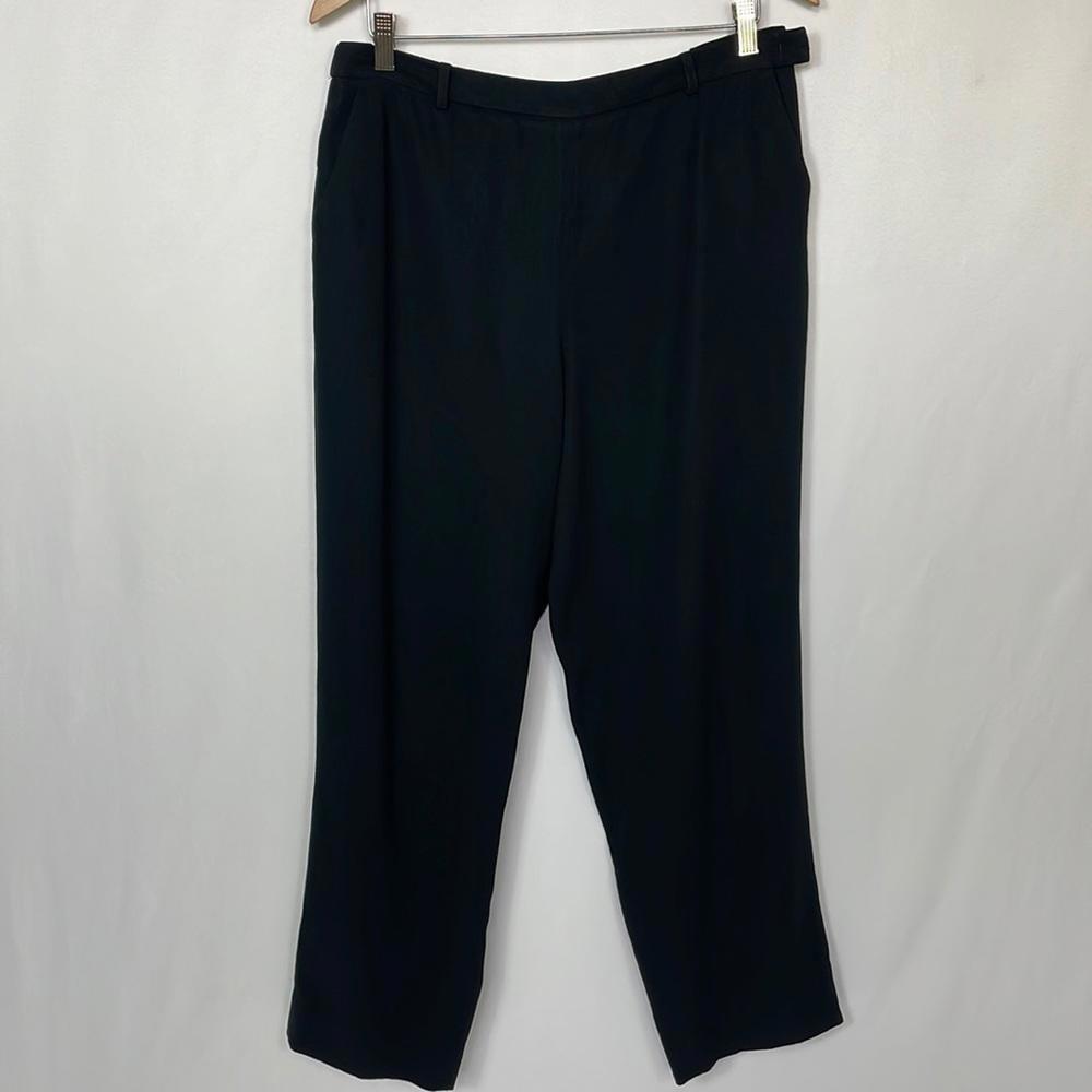 MM. Lafleur High Rise Straight Leg Black Pants Size 14